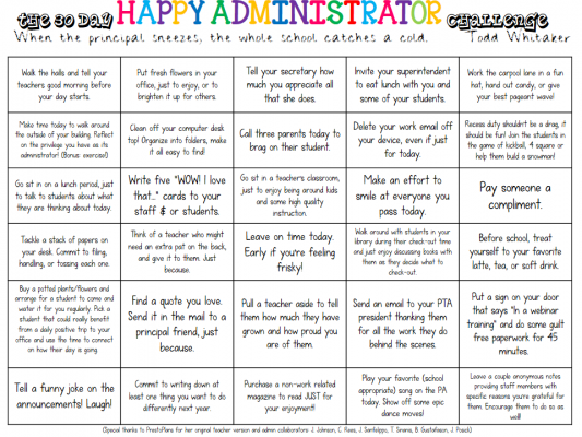 The 30 day HAPPY ADMINISTRATOR challenge! #goals #thefirstyear 30daychall 533x400