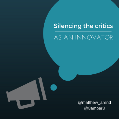 Silencing the Critics as an Innovator #immooc HELLO 400x400