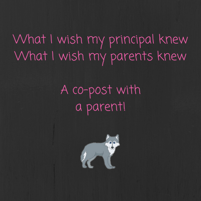 Don't forget...relationships should include parents too! What do parents want from a principal? #IMMOOC She Said2Fshe SaidA Co Post Witha Parent 400x400