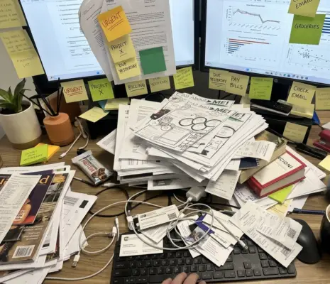 The hardest technology decision isn't what to buy...it's what to stop using... Amplified Clutter 1 E1783876587876 465x400